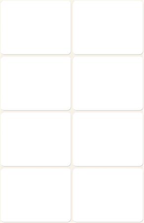 Etikett, 38x29 mm, kézzel írható, lekerekített sarkú, AVERY ZWECKFORM, 40 etikett/csomag